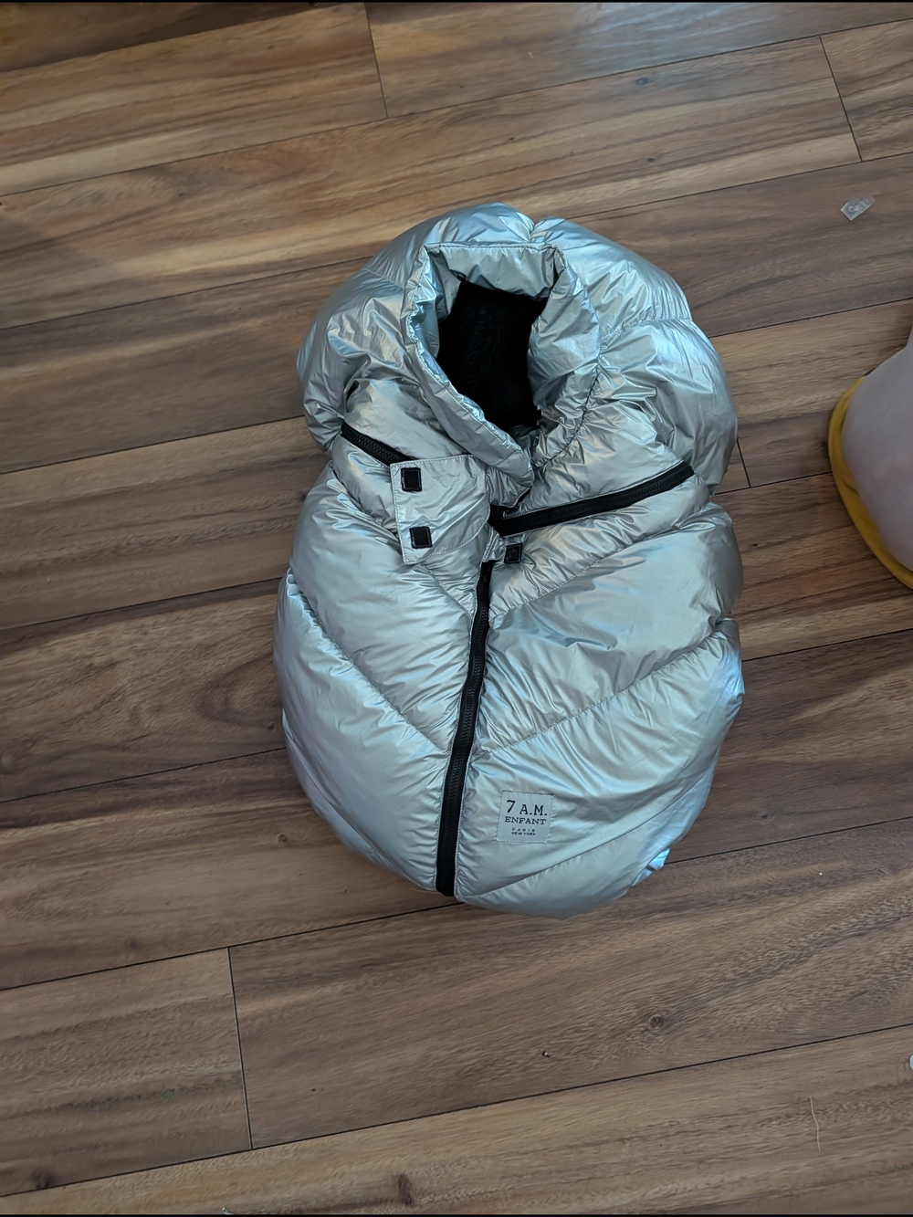 7 A.M. Enfant Silver Infant Puffer Cover
